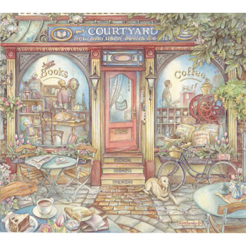Books and Coffee  - Kim Jacobs Art Print 