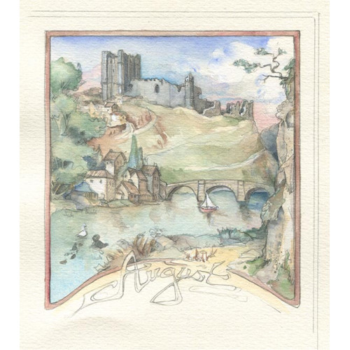 Castle August Richmond Castle - Small Painting 