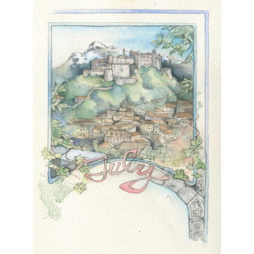 Castle July - Small Painting 