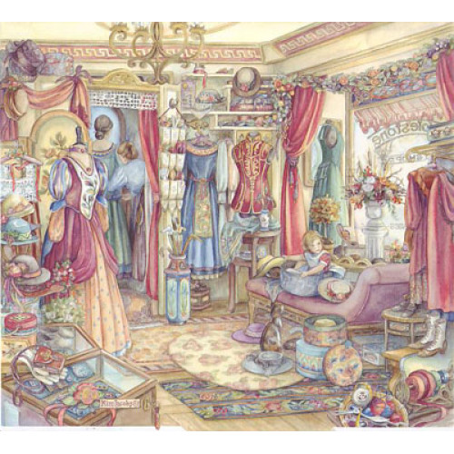 Dress Shop - Kim Jacobs Art Print 