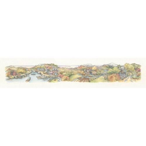Landscape Fall 1996 Miniature Painting  