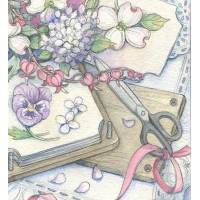 Small Painting - Flower Press
