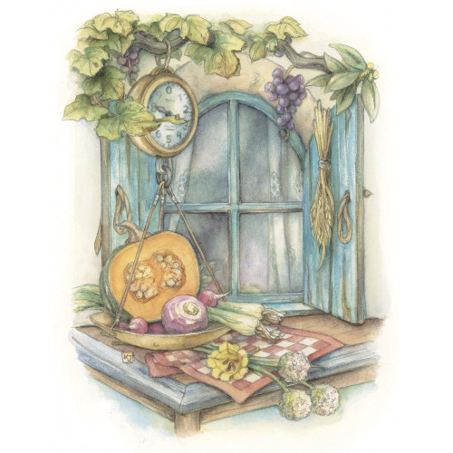 Harvest Full Scale - Original Watercolor Painting