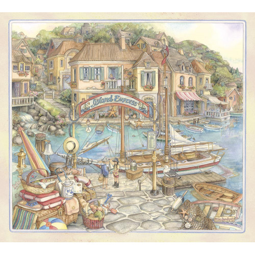Island Express - Kim Jacobs Art Print Island Express - Kim Jacobs Art Print