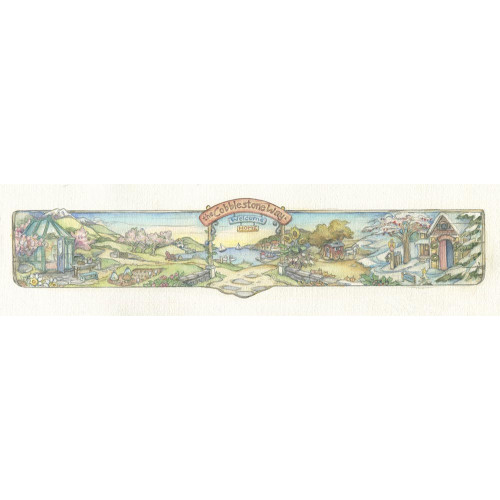 Landscape Cobblestone Way Gateway - Miniature Painting  