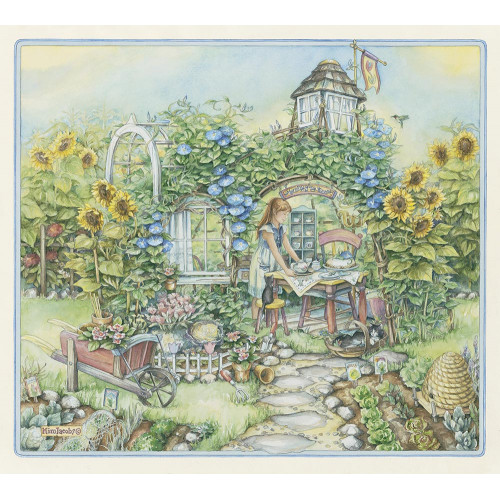 Morning Glory House - Kim Jacobs Art Print Morning Glory House - Kim Jacobs Art Print