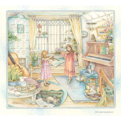 Music Room - Kim Jacobs Art Print Music Room - Kim Jacobs Art Print