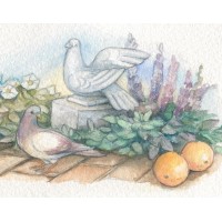 Miniature Painting - Pigeons 