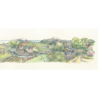 Landscape Spring 1996 Miniature Painting  